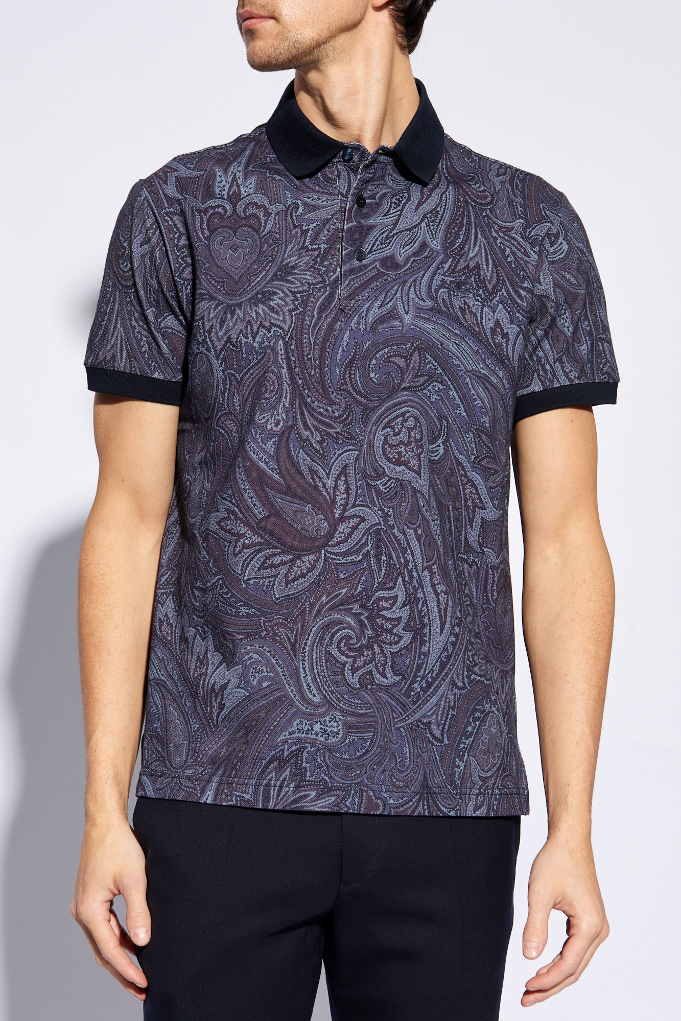 Navy blue Lovely Smart polo shirt for young and elderly men
